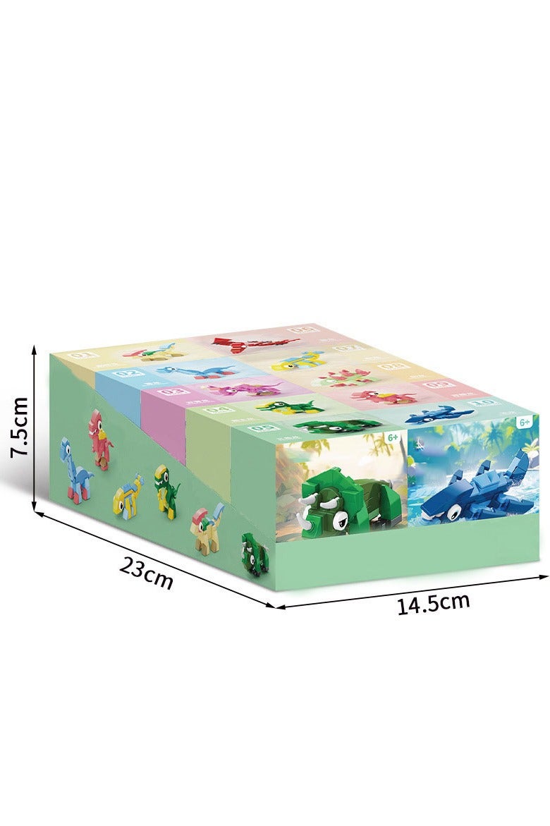 【علب ديناصورات جوراسيك للمفاجآت】مجموعة من 10 تصاميم عشوائية | مكعبات تركيب تعليمية | أشكال ديناصورات واقعية ولطيفة | مواد صديقة للبيئة | تنمي الإبداع والمنطق | لعبة تفاعلية للأطفال +6 سنوات | هدية مثالية - Image 2